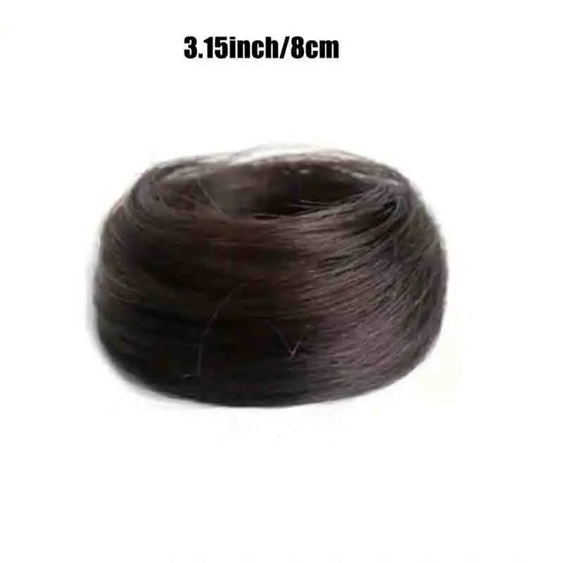 Bun Ponytail Extensions Short Ponytail Real Human Hair Extensions Tousled Updo Bun With Elastic Rubber Band Hair Accessories