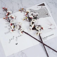 Artificial Flowers Spring Plum Blossom Peach Branch Silk Flowers for Home Wedding Party New Year Decoration Wreaths Accessories 4
