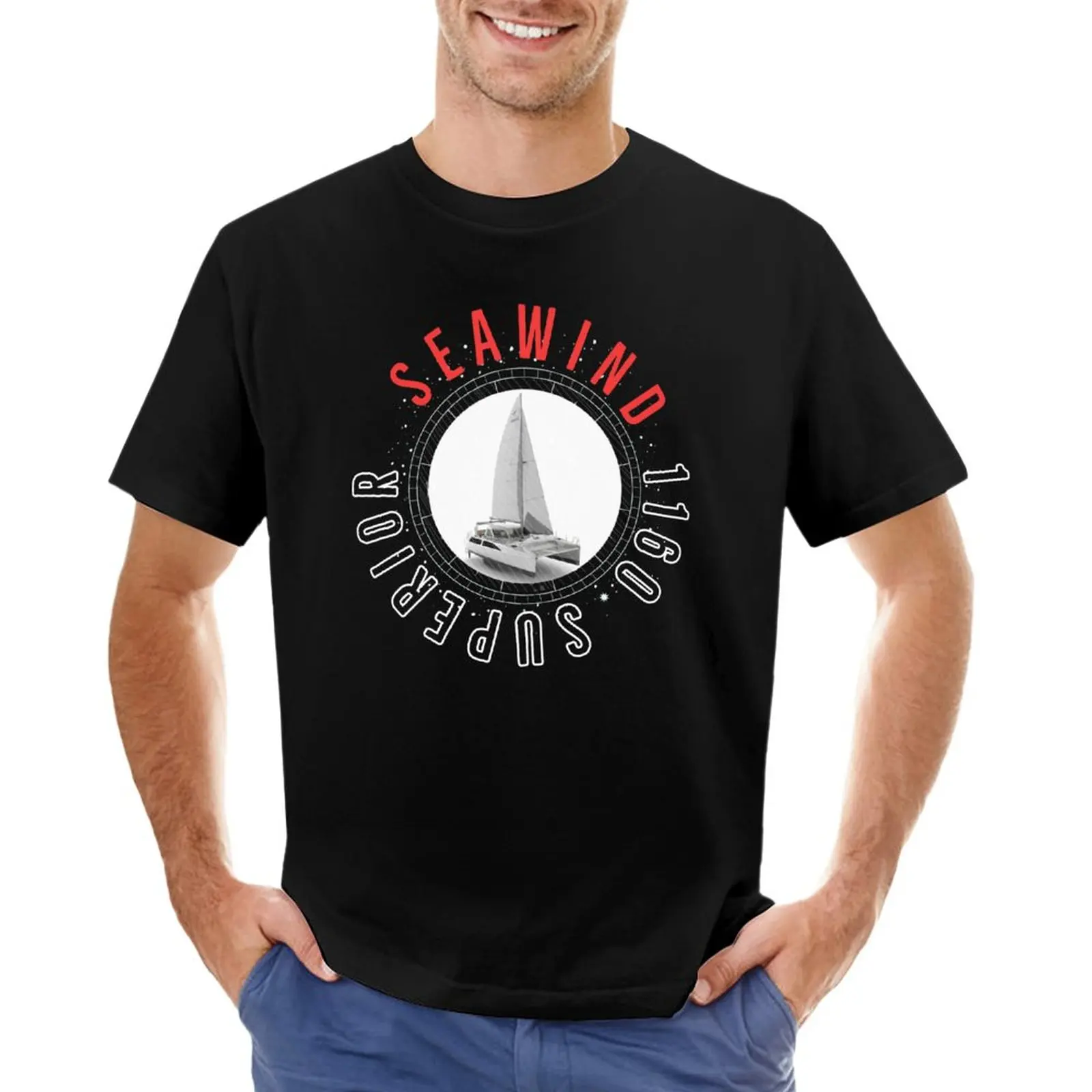 

Superior Seawind 1160 Catamaran Boat T-Shirt plain graphics mens graphic t-shirts hip hop
