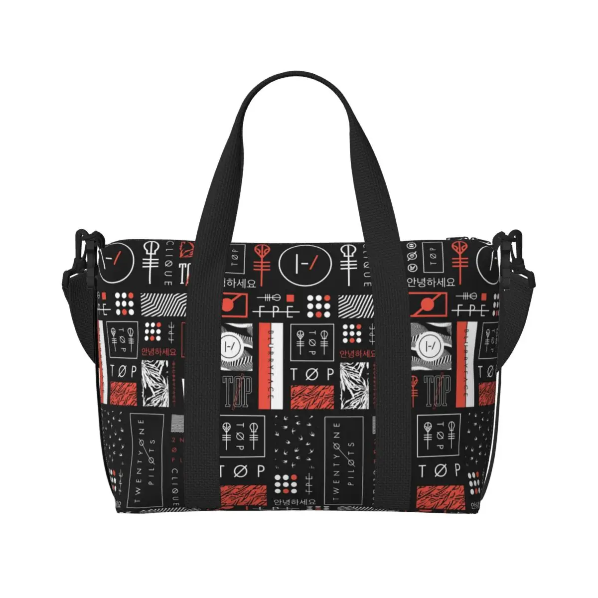 Custom New T-Twentys One P-Pilots Group Groceries Tote Shopping Bags Women Large Capacity Beach Gym Travel Bags