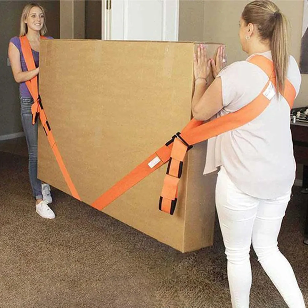 Heavy-Duty Reusable Moving Straps for Furniture and Appliance Transport