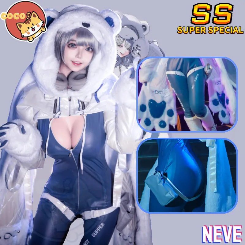 

CoCos-SS Game Nikke Neve Cosplay Costume Jumpsuit Dress Daily Party Uniform Cosplay Costume Halloween Carnival Women 2023New