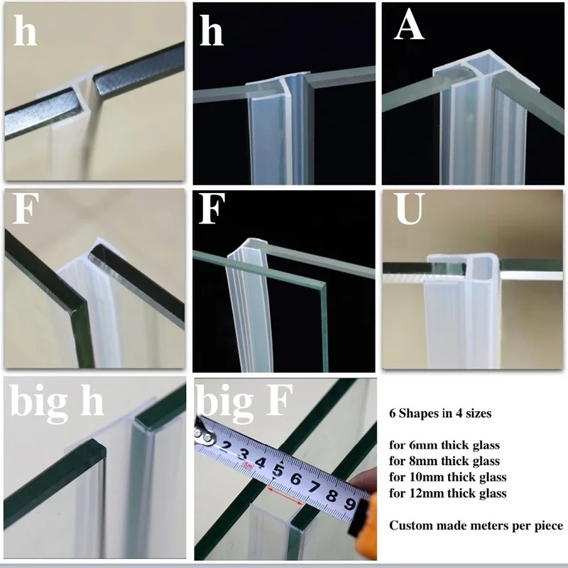 Seals strip Sliding Door Screen Shower Window Barn Bathroom SoundProof 2M