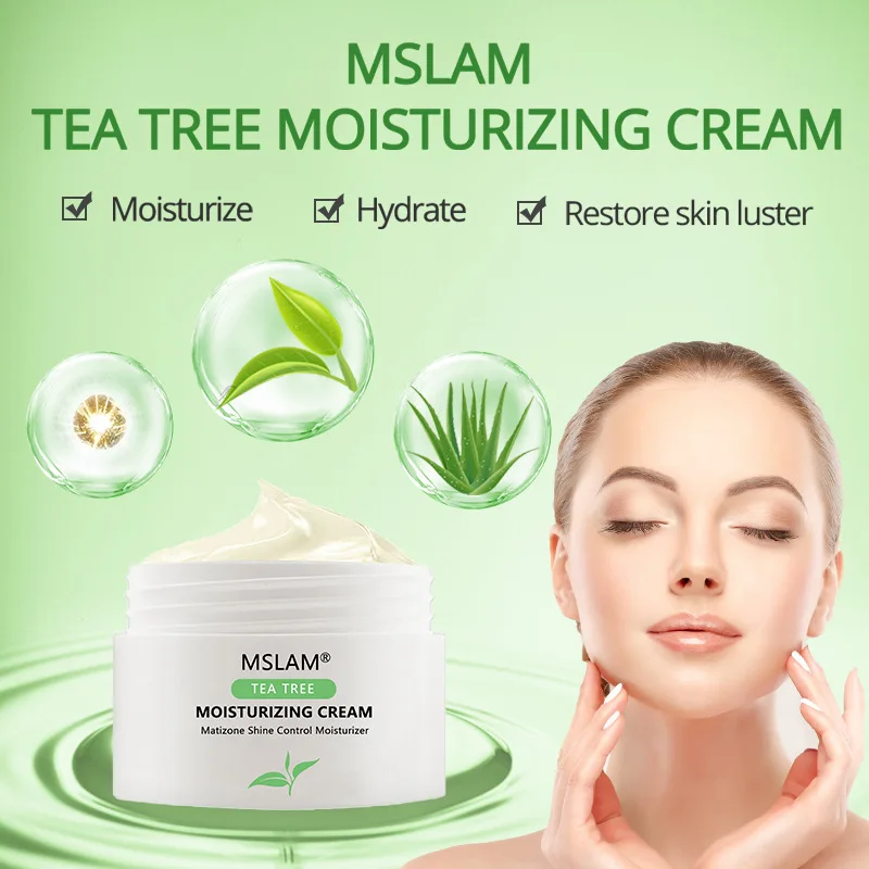 Face Hemp Cream Tea Tree Face Cream Day And Night Whitening Face Cream Oil Control Shrink Pores