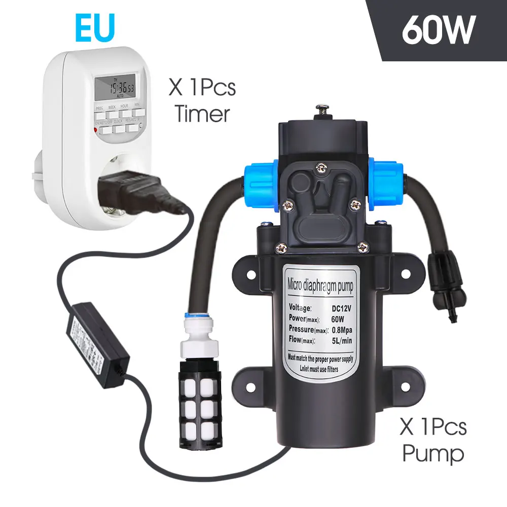 Pompe à Eau à Membrane Haute Pression 220 V Pompe à Membrane Auto-amorçante 160 PSI Pompe à Eau Sous Pression Pour Caravane, Bateau, Arrosage Du Jardin