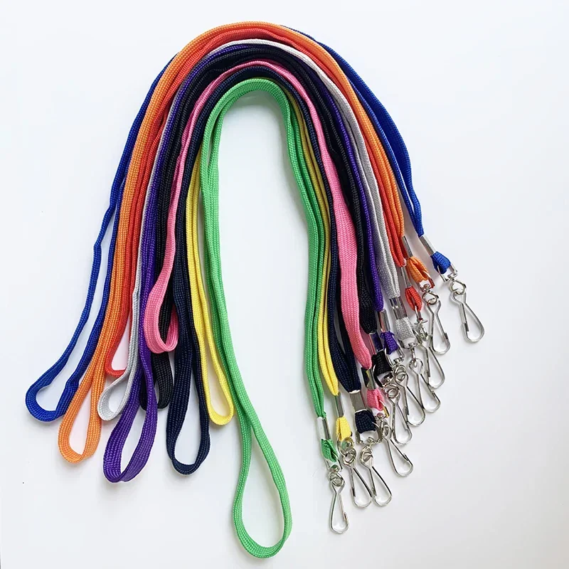 

Для веревочных шнурков, шт./партия, аксессуары для шеи, черный цвет, безопасный идентификатор, 50 красных значков, оптовая продажа синих держателей для карт