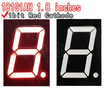 Display LED a 7 Segmenti da 1,8 Pollici, 1 Cifra, Catodo Comune Rosso, Tubo Digitale LED da 1,8 Pollici