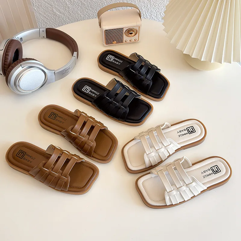 Girls Korean Style Soft Non Slip Slippers