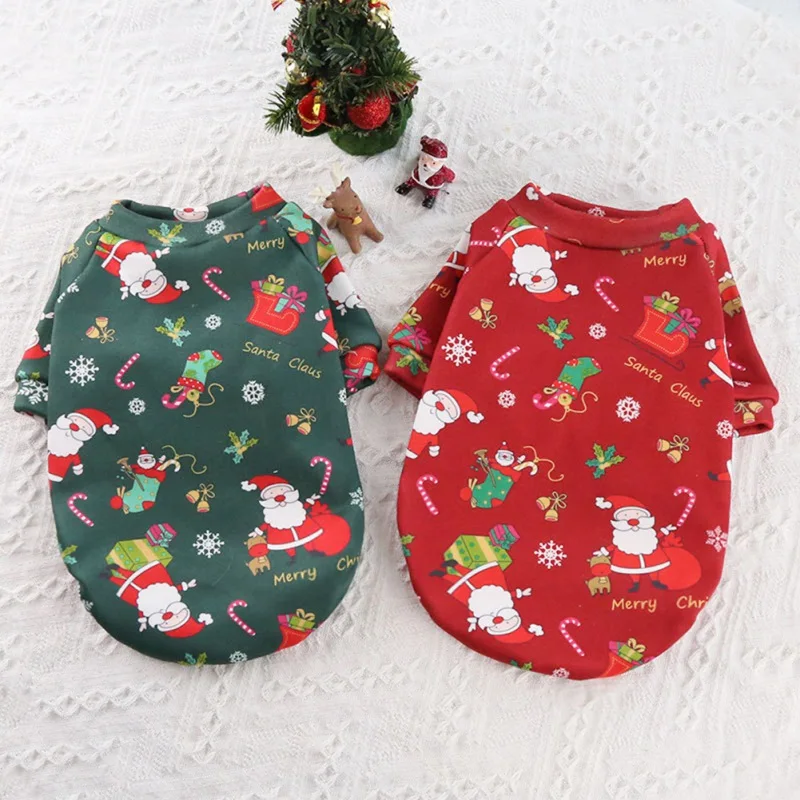 Pet Clothes XS-4XL Christmas Dog Clothes Winter Pet Clothing Sweater for Small Large Dog Cat Puppy Costume Chihuahua Yorkies Shirts pet clothes