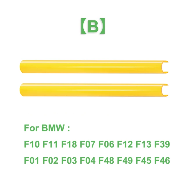 2Pcs Car Front Grille Trim Strips Cover Frame Stickers For BMW F10 E60 F30 F32 F20 F22 F06 F02 F25 F26 G20 1 2 3 4 5 6 7 Series B Yellow