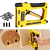 Nail Gun for Woodworking Furniture Heavy Duty Construction Stapler Picture Frame Staple Gun With Staples Metal Hand Tool 1