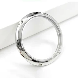 Transparent Glass Watch Case Back - Enhanced Refit Parts (Silver)