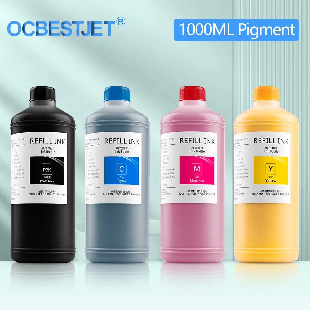 Tinta de pigmento impermeable impresora de inyección de tinta Epson, 4 de 1000ml, CX3900, CX4300, CX7300, TX119, XP 235, PX660, SX125, SX130|Kits de recarga de tinta| - AliExpress