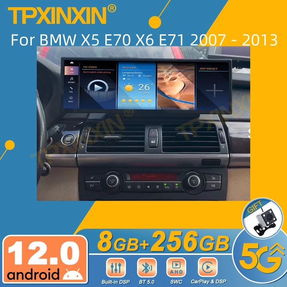 

For BMW X5 E70 X6 E71 2007 - 2013 Android Car Radio 2Din Stereo Receiver Autoradio Multimedia Player GPS Navi Head Unit Screen