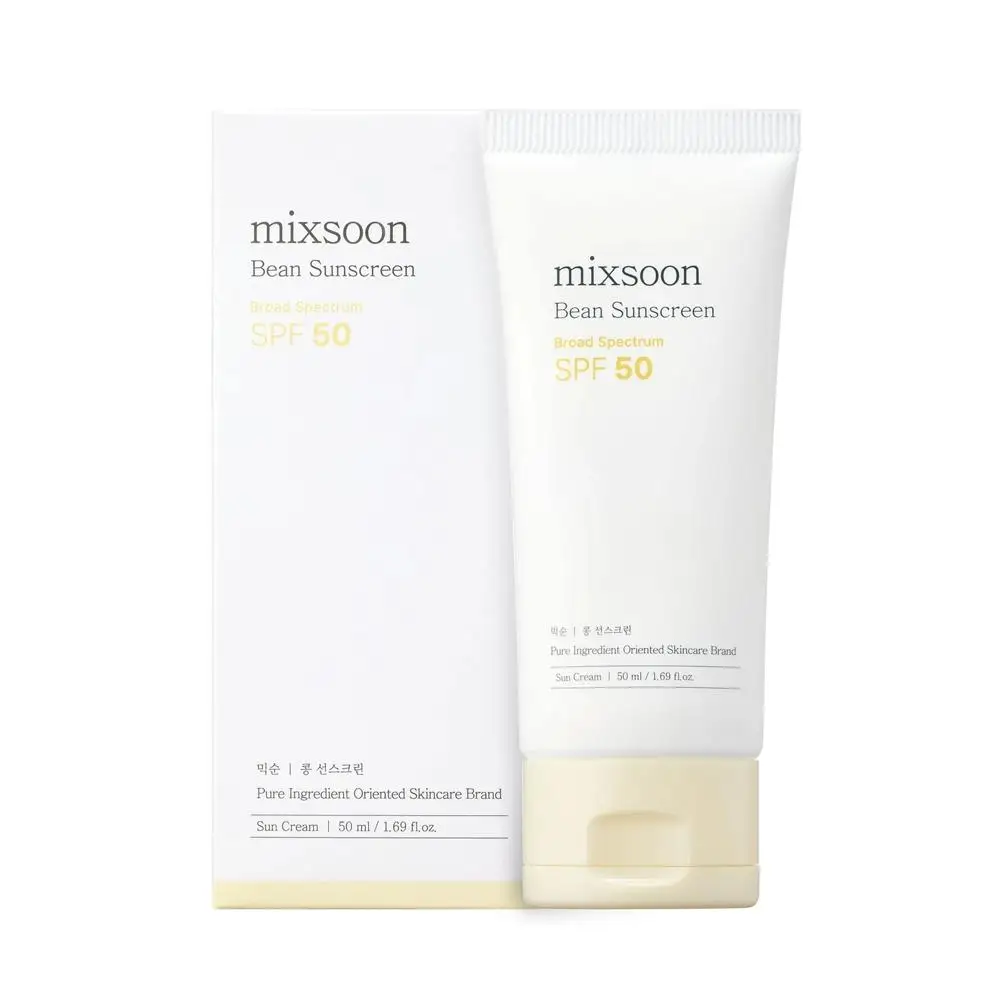 Korean Skincare Essentials Set: Hydrating Cream, SPF50 Sunscreen, Cleanser, and Brightening Serum for Nourishing & Smoothing Skin