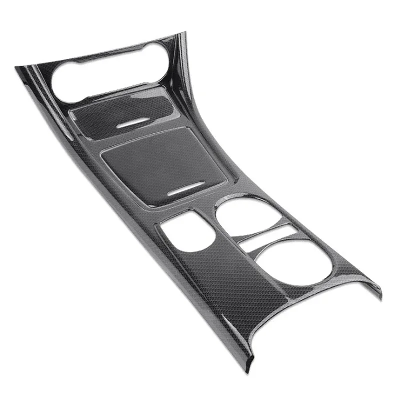 Car Center Console Water Cup Holder Panel Trim For Mercedes GLA CLA A Class W176 2013-LHD ABS Carbon Fiber
