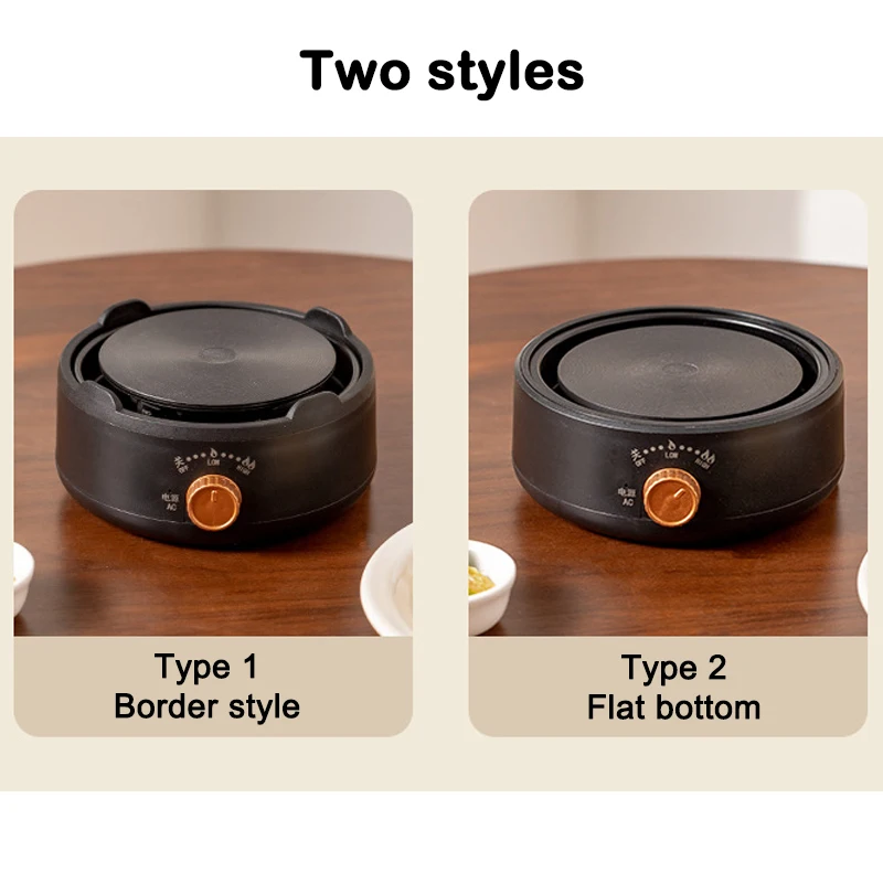 110V Electric Mini Coffee Heater Milk Tea Mocha Heating Stove Hot Plate Multifunctional Cooking Pot Oven Small Furnace Cooker 4