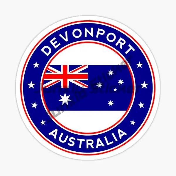 Australia Coat of Arms Map Waterproof Sticker - Anti-Scratch Decal for Windows, Cars, Phones, Trunks, and Guitars