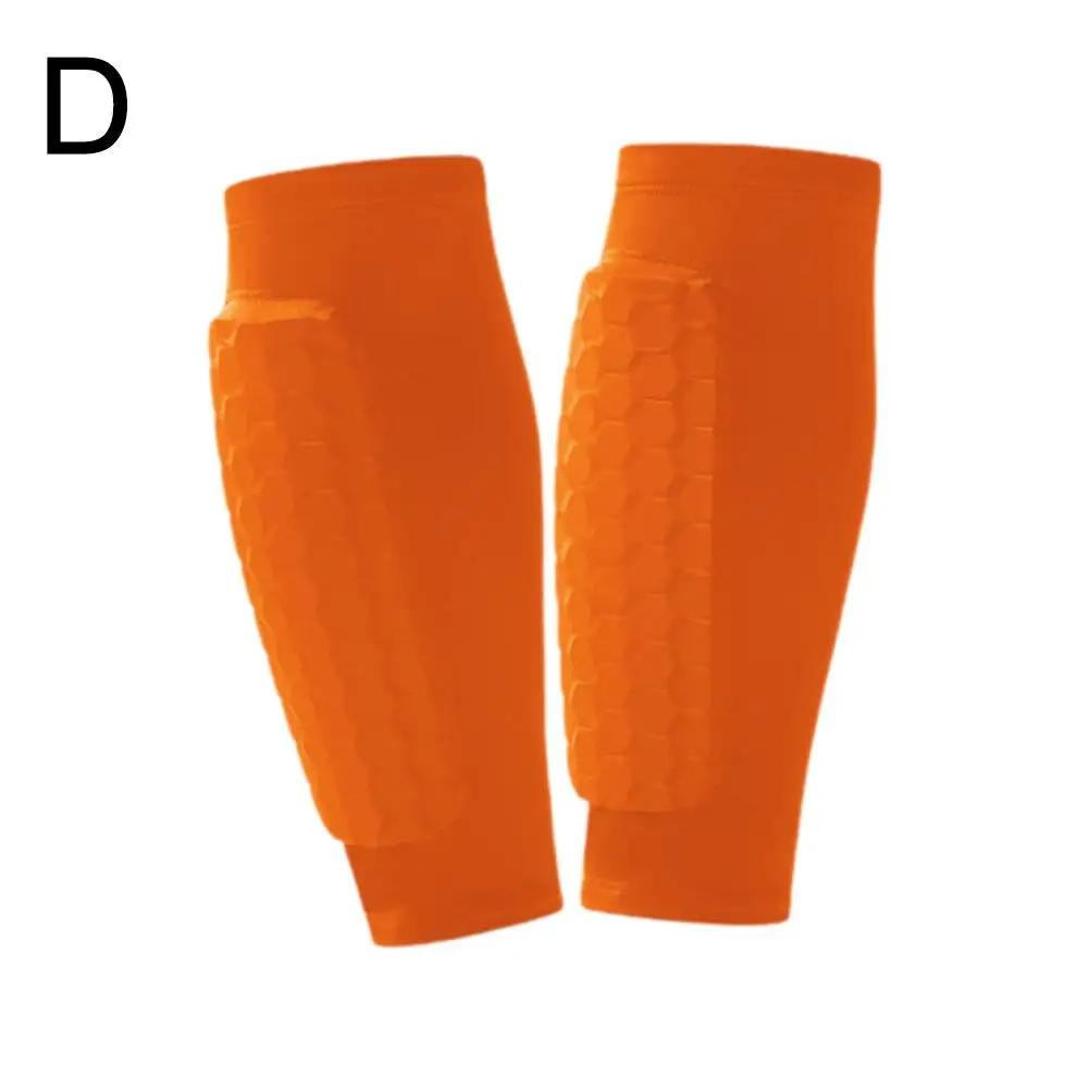 2pcs Soccer Football Shin Guard Pads Honeycomb Running Sports Outdoor Leg Leg Sleeves Gear Guard Support Calf Protec L7F4