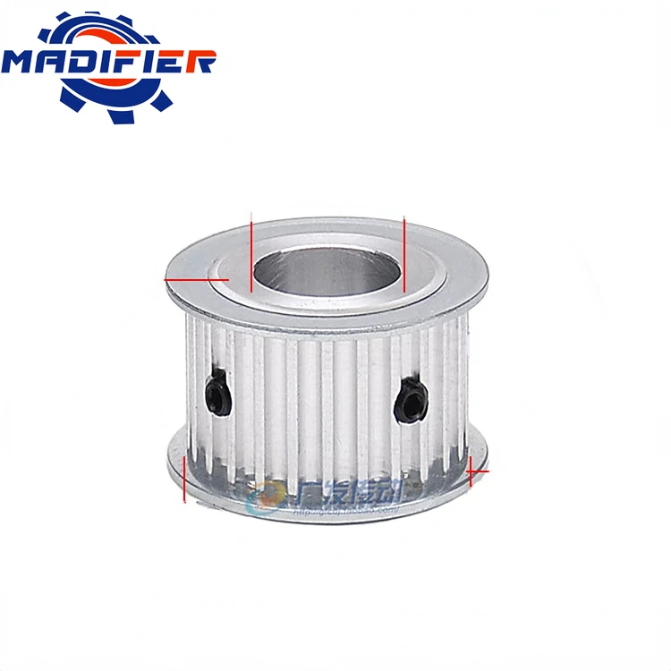

5M 17 Teeth AF type double-sided flat aluminum synchronous wheel groove width 10/15/20/26mm hole 5/6/6.35/7/8/10/12/12.7/14/15mm