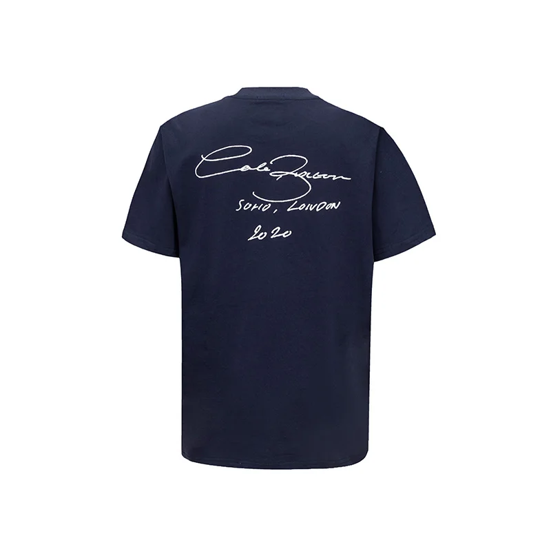 T-shirt oversize da uomo con stampa in sanscrito in cotone_voghion.com