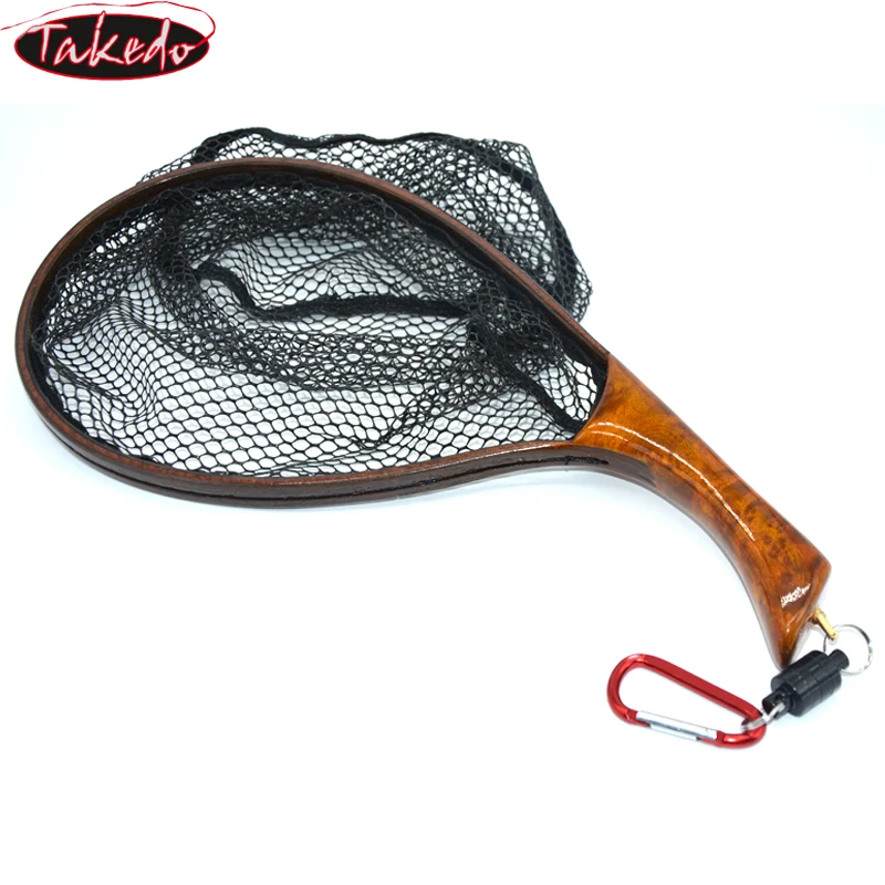 Épuisette Maxcatch FL-79 – Pêche à La Mouche – Cadre Carbone Et Filet Caoutchouc