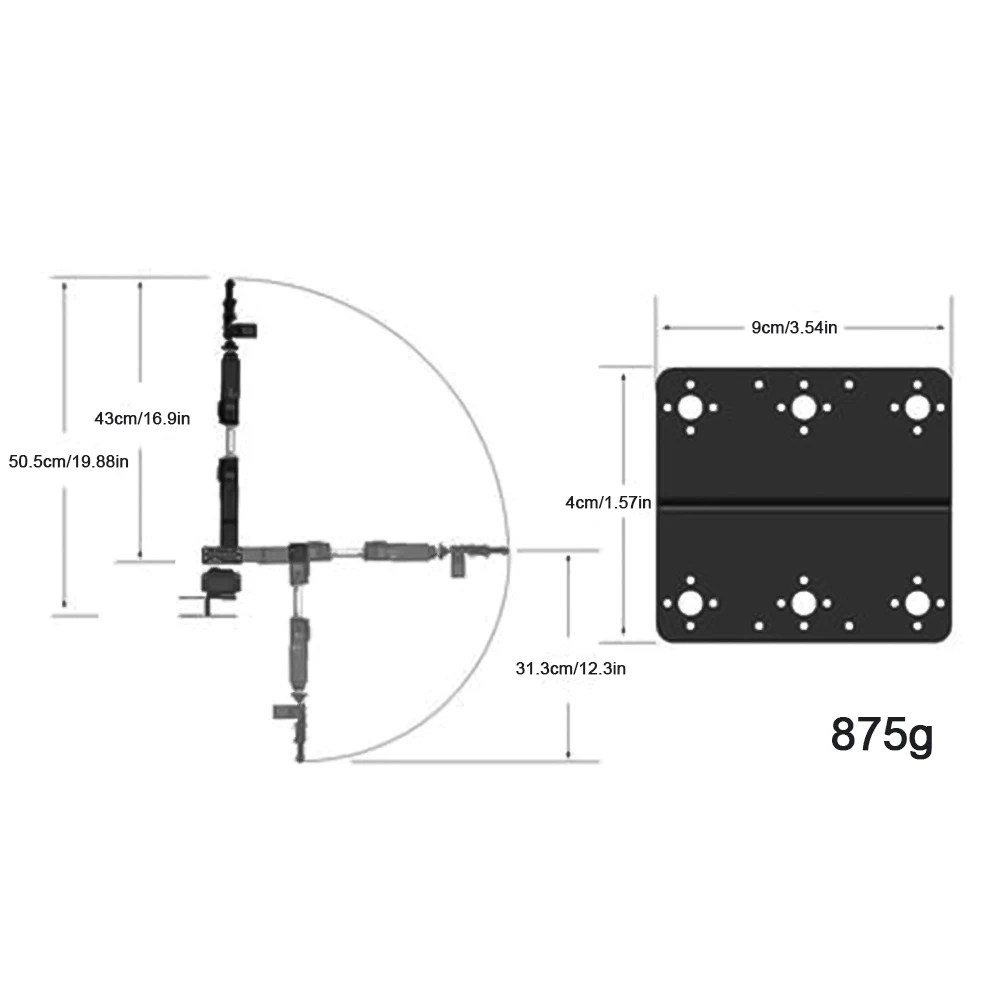 Robot Manipulator Metal Alloy Mechanical Arm Clamp Claw Kit MG996R