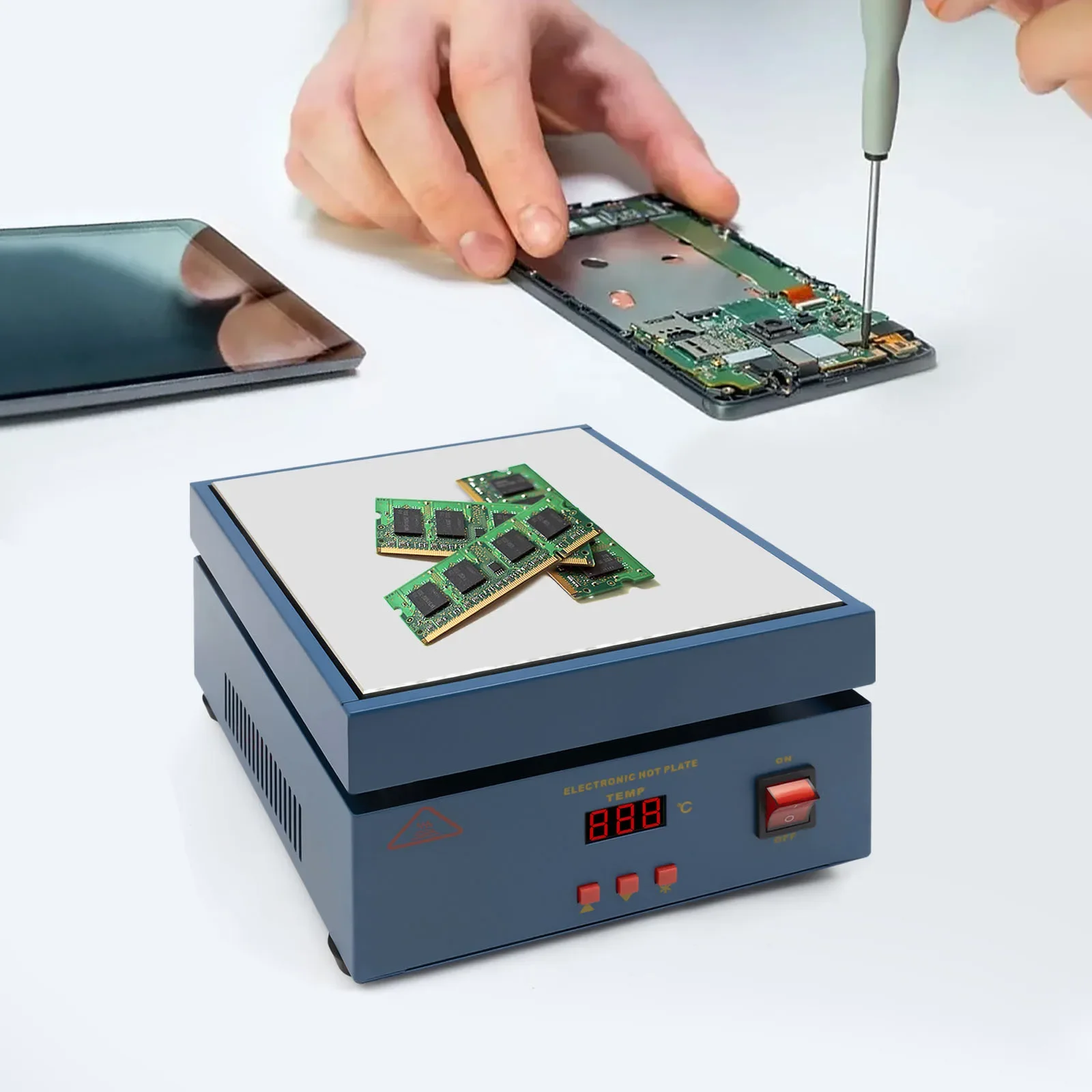 Soldering Station Upgraded 800W Soldering Hot Plate Microcomputer Electric Preheat Station Welder soldering station,soldering tool
