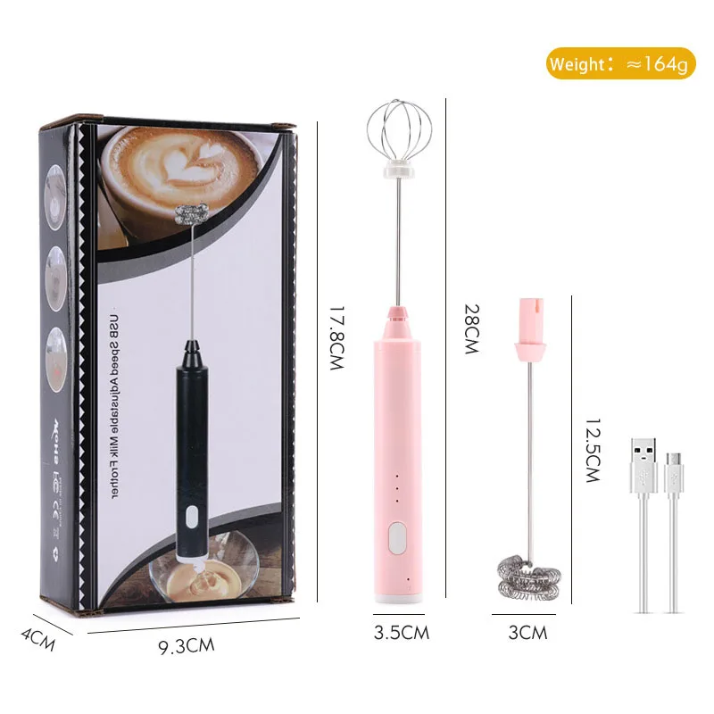 Kitchen Mini Electric Milk Foamer Blender Wireless Coffee Whisk Mixer  Handheld Egg Beater Cappuccino Frother Mixer Whisk Tools - AliExpress