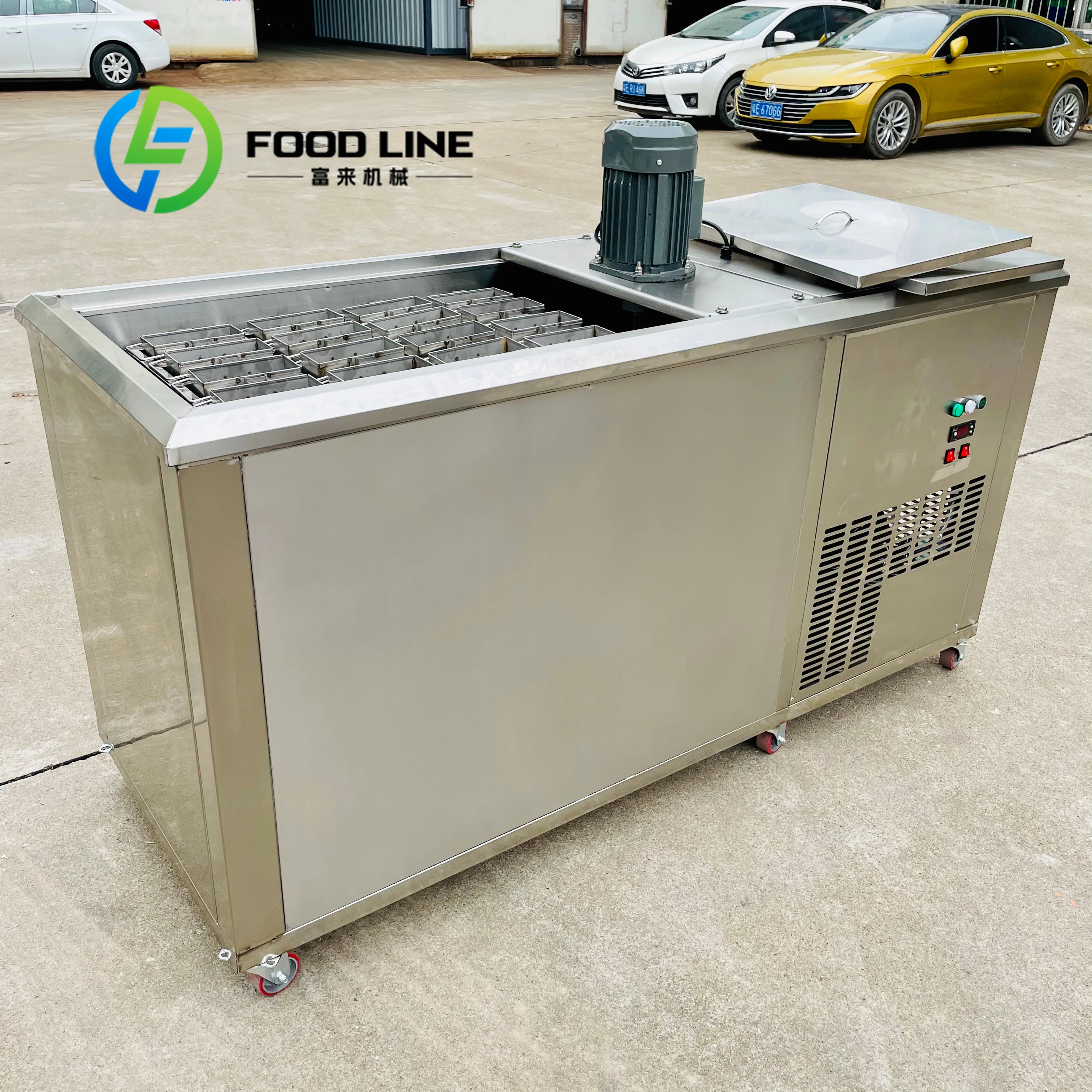 0.5 Ton /24 H 20 Pcs Once Commercial Industrial Ice Brick Maker Machine Ice Block Making Machine 2