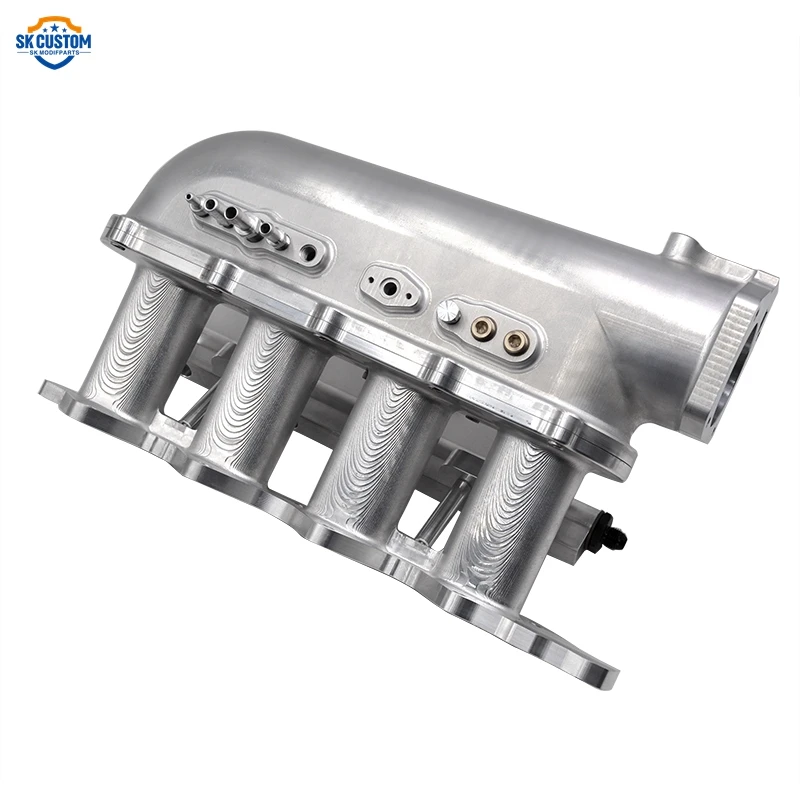 70mm CNC Billet Aluminum Intake Manifold For Mitsubishi 4G93 Engine Racing