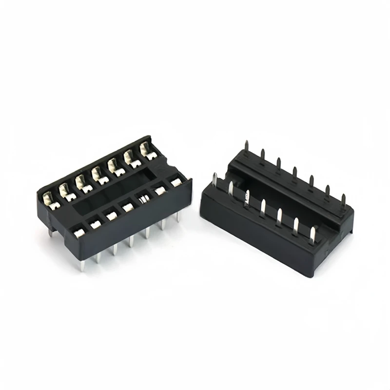 10PCS IC Sockets Narrow Wide 6p 8 14 16 18 20p 24 28 40 Pin DIP Socket Chips Base DIP6 DIP8 DIP14 DIP16 DIP18 DIP20 DIP28 DIP40 ic sockets