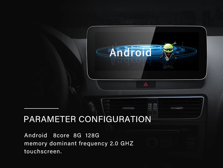 Snapdragon665 8G 128G Android13 Wireless Carplay AUTO For AUDI 09-16 Q5 Car Vide