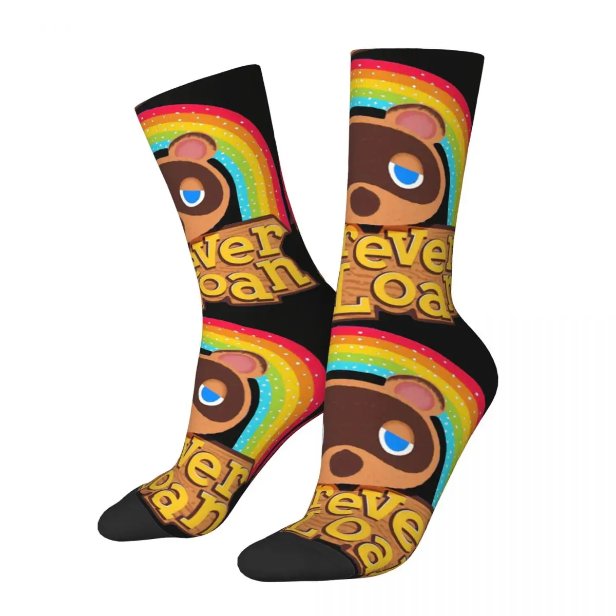 Divertente Calzino A Compressione Pazzo Per Uomo Per Sempre Un Credito Hip Hop Harajuku Animal Crossing New Horizons Happy Quality Boys Crew Sock