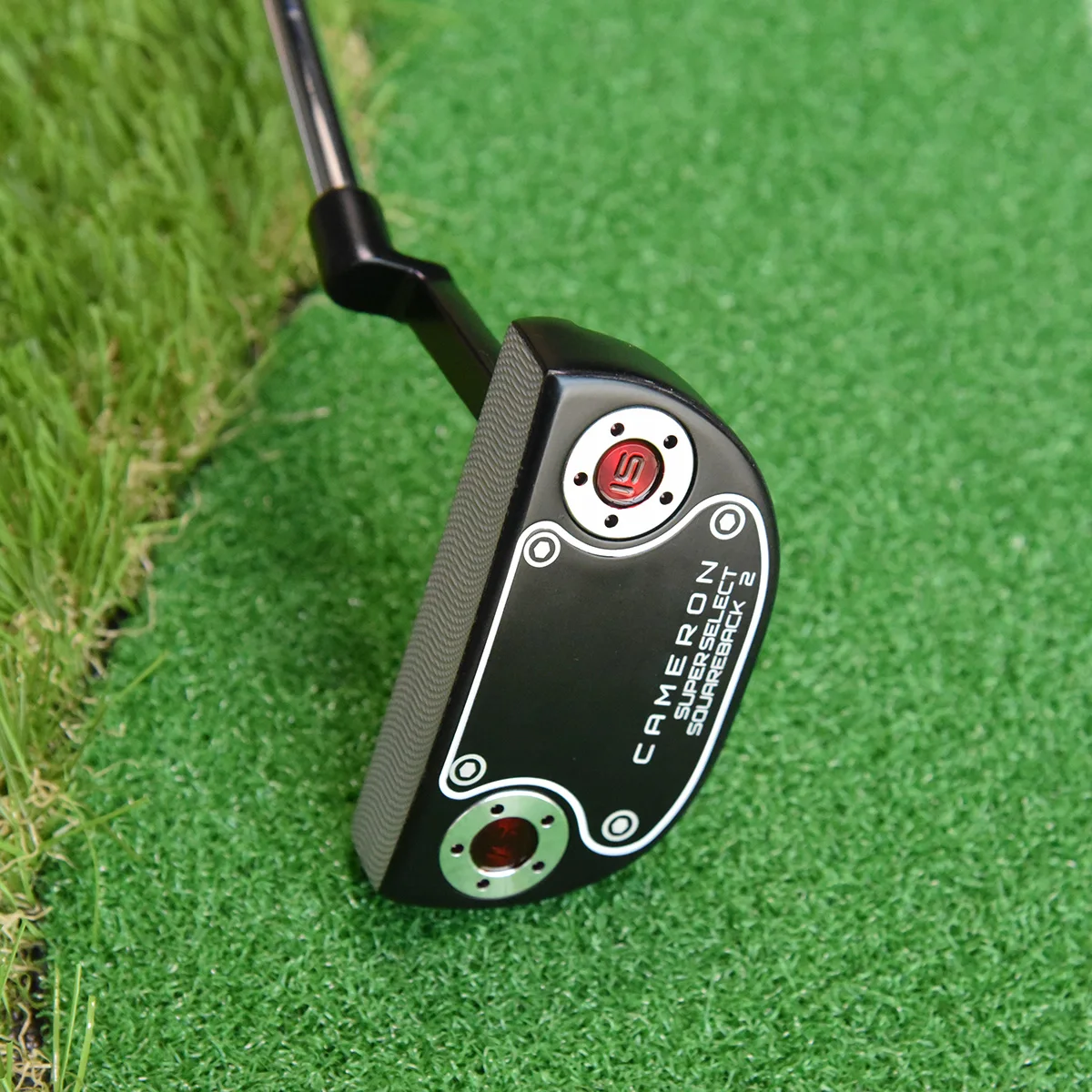 Squareback PhantomX Straight Semicircle Cowhorn Golf Putters 32-35 Inch Steel Shaft With Head Cover