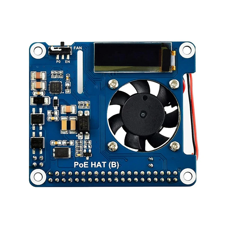

Плата расширения сети Waveshare Power over Ethernet, Поддержка 802.3Af PoE, с OLED-экраном, для Raspberry Pi 4, Модель B / 3B +
