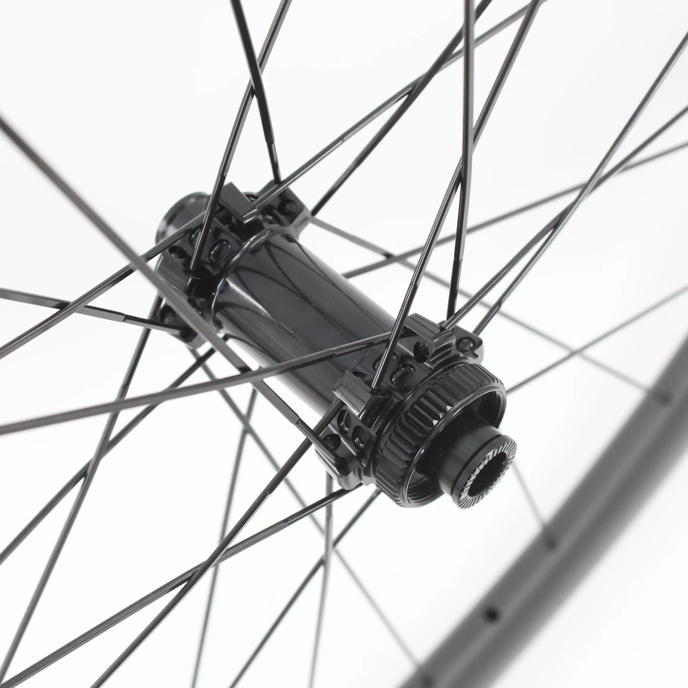 Paire De Roues Vélo Route 700C Carbone - Jantes Tubeless/tubulaires - Compatible Frein à Disque - Neuf