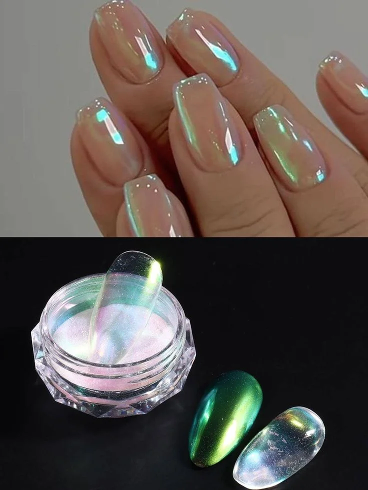 Holographic Iridescent Mermaid Nail Powder - Glitter Dust