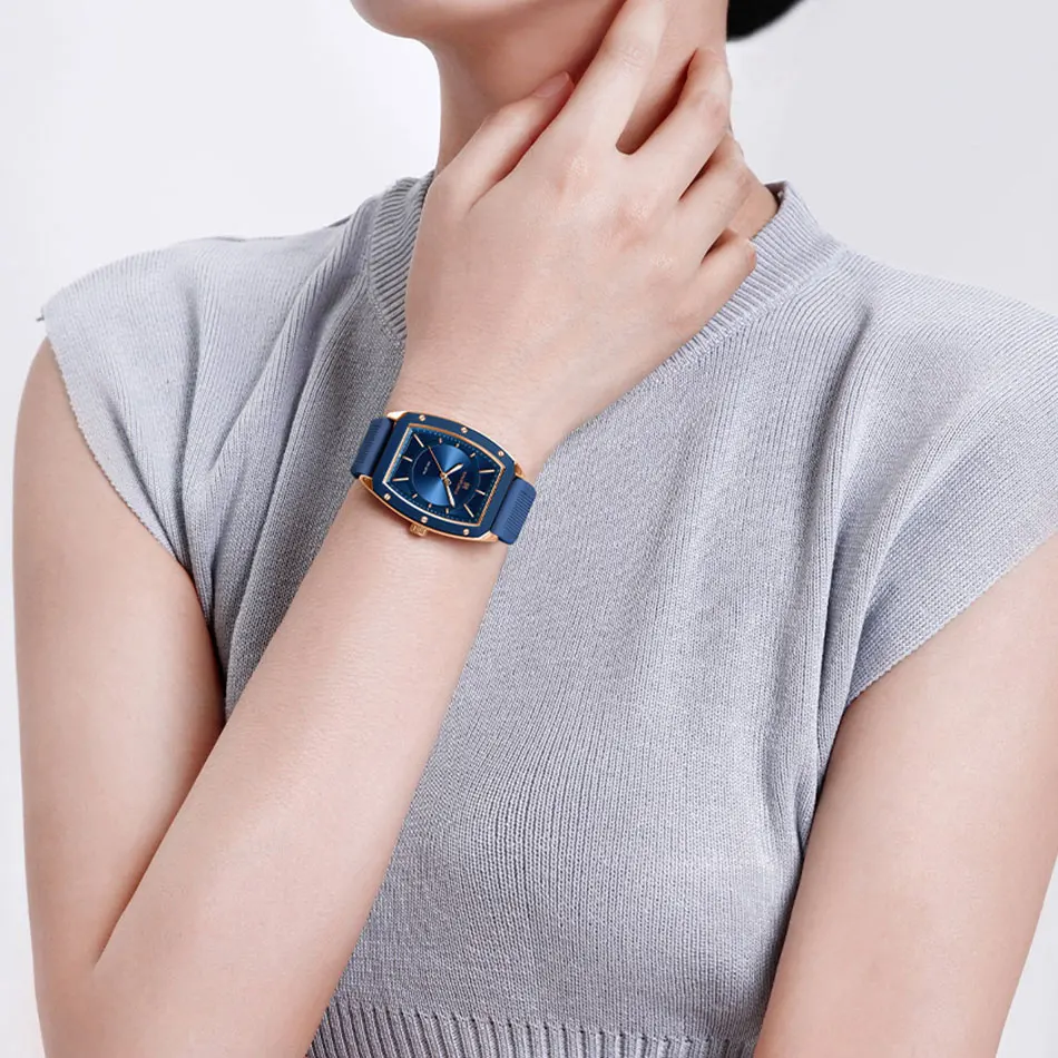 NAVIFORCE-ساعة يد نسائية ، ساعة كوارتز للسيدات ، ح...