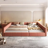 Lit de lecture moderne chambre Unique filles rembourrage Double lit Queen salon tables de nuit Letto Matrimoniale meubles de maison 3