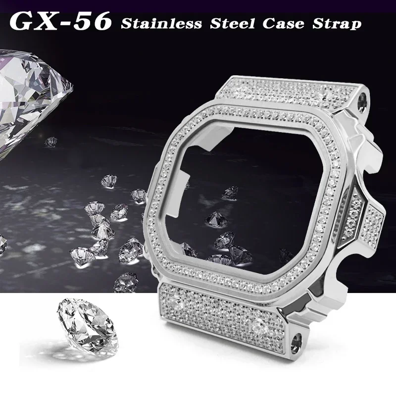Модифицированная Роскошная металлическая рамка Daimond для GX56BB, фотомод, набор из нержавеющей стали, фоторамка для Gx 56, сменные часы с инструментами