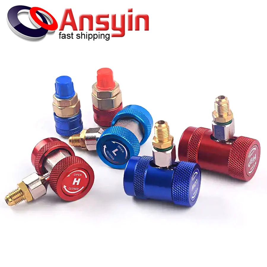 Freon R134A H/L Auto Car Quick Coupler Connector Brass Adapters Air