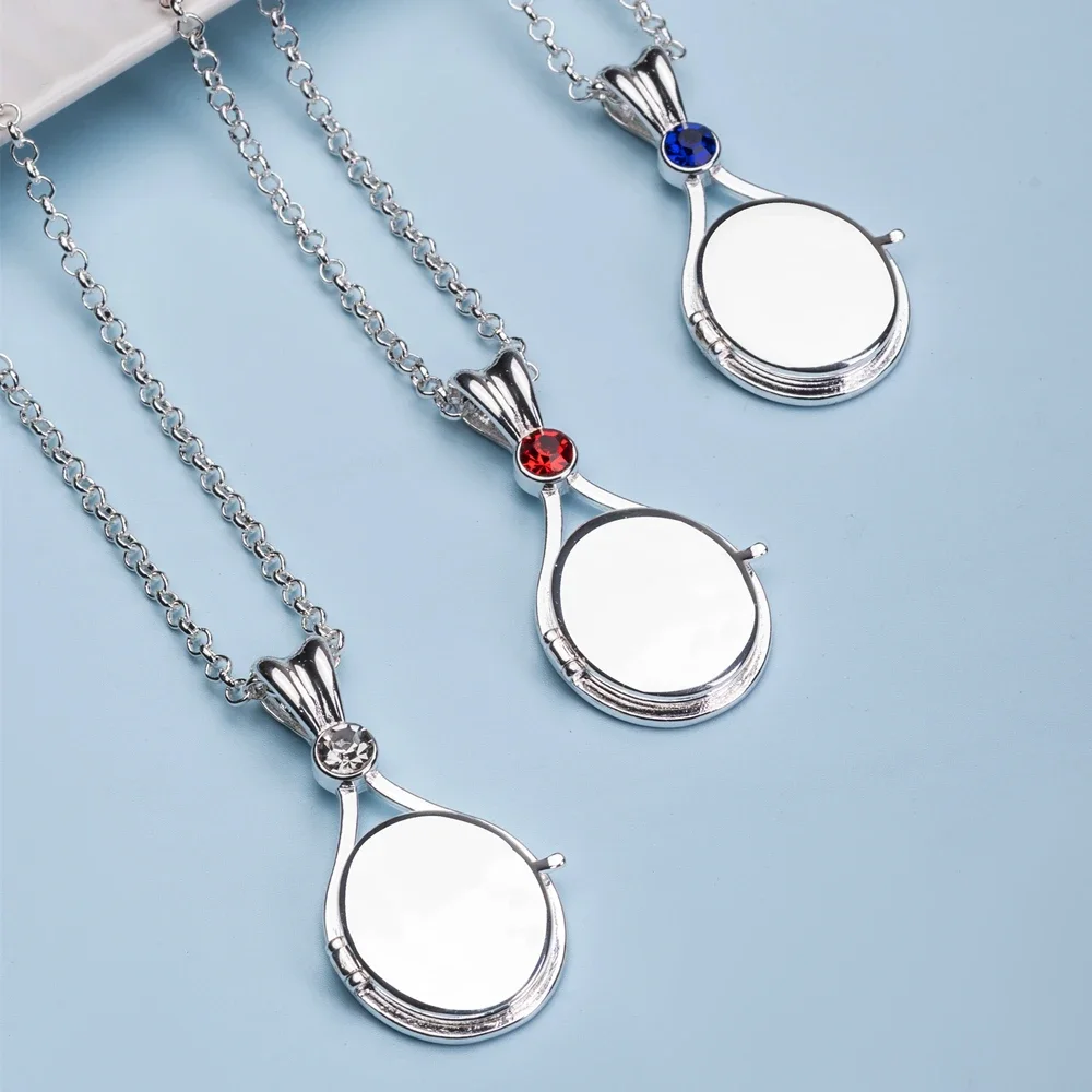

TV H2o Mermaid Shell Pendant Necklace Women Girls Silver Color Copper Crystal Drop Openable Choker Jewelry Accessories Gifts