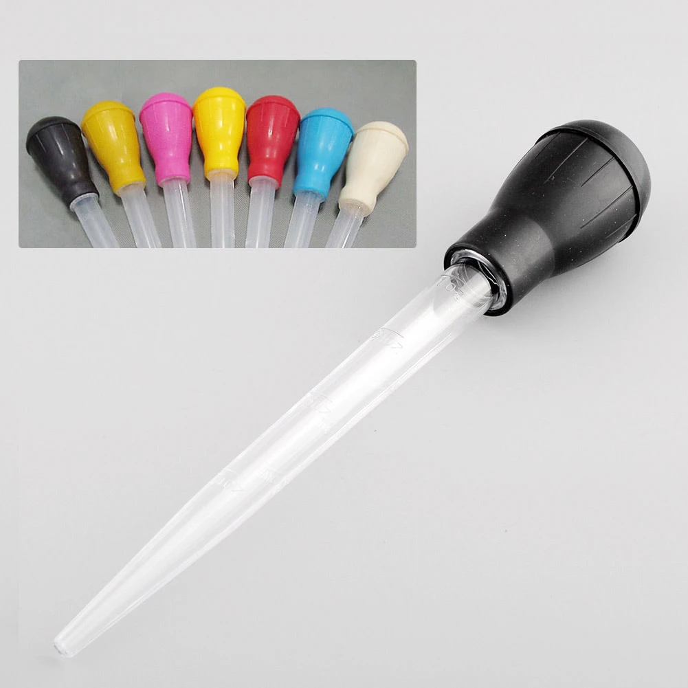 가금류 튜브 오일 스포이드, 치킨 터키 바베큐 요리 도구, 30 ml 파이프