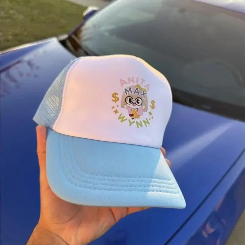 Foam Trucker Baseball Cap Mesh Snapback Cartoon Embroidered Summer Sun Hat