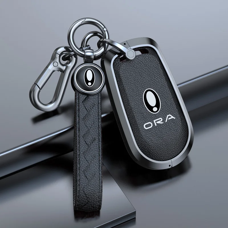 Zinc Alloy Car Key Case Cover For Greatwall Ora Good Cat GT Lightning Cat Ballet Protection Keychain Keyless Accessories key case key case cover car key shell car key chain