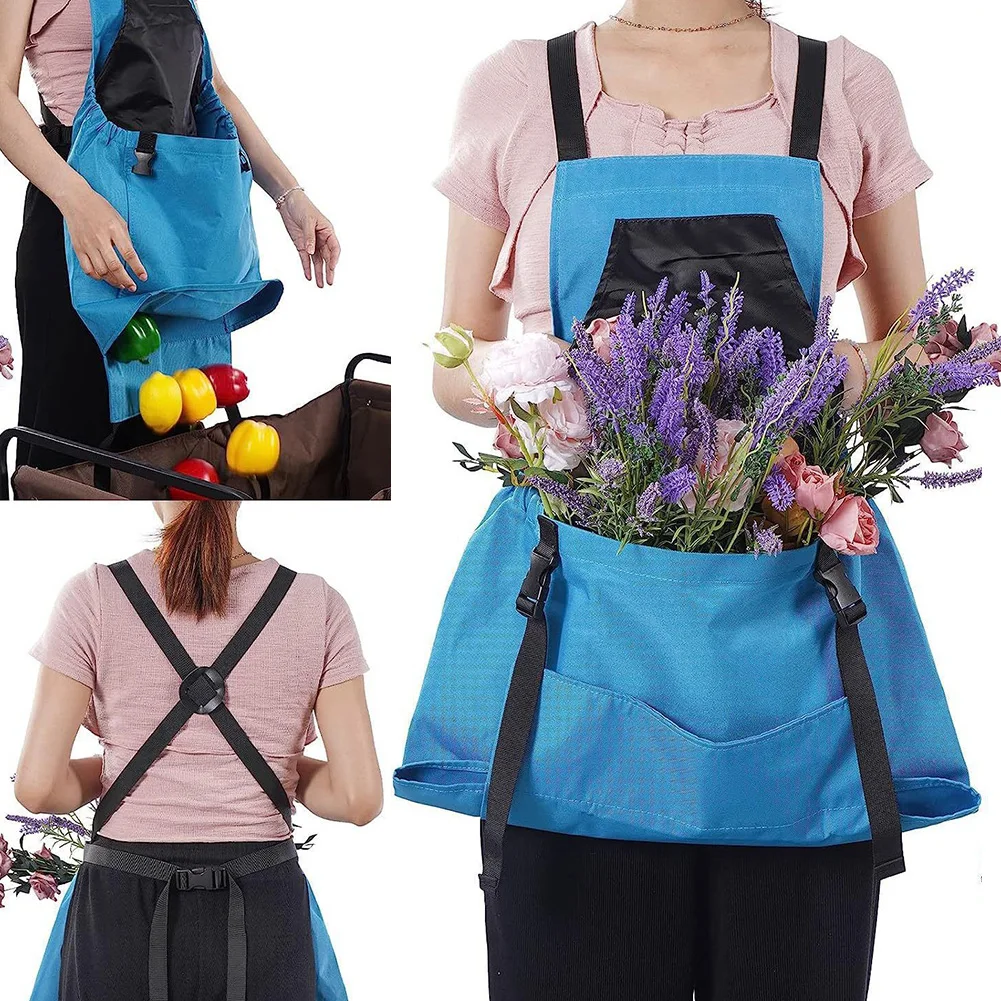 Collapsible Fruit Gathering Bag Fruit Harvesting Apron Oxford Fabric With Adjustable Strap For Gardening Picking Fruit Vegetable 6