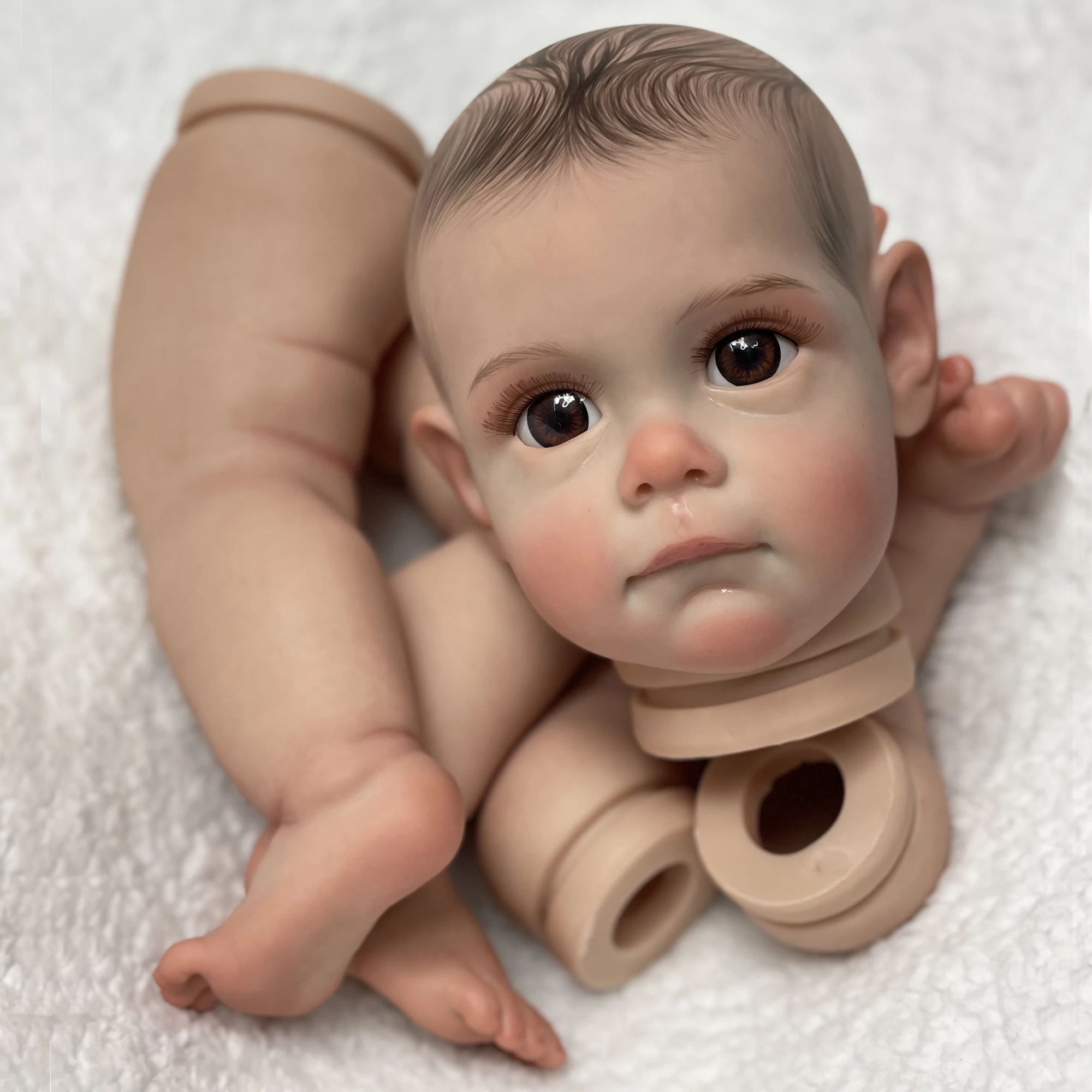 22 "Maggie Bebé Reborn Doll Kit Genesis Artist Paint Realistico Neonato Incompiuto Doll Parts Toy Kit Bebé Reborn