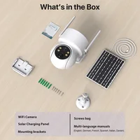 WONSDAR batterie intégrée WiFi PTZ caméra IP solaire sans fil extérieure caméra de Surveillance vidéo HD longue durée de veille iCSee 6