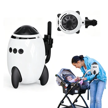Berceau automatique portable pour bébé, compatible avec les poussettes, fonction de balancement mains libres, avec berceuses Bluetooth